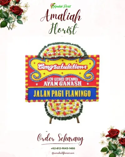 Bunga Papan Congratulation di Gumelem Wetan
